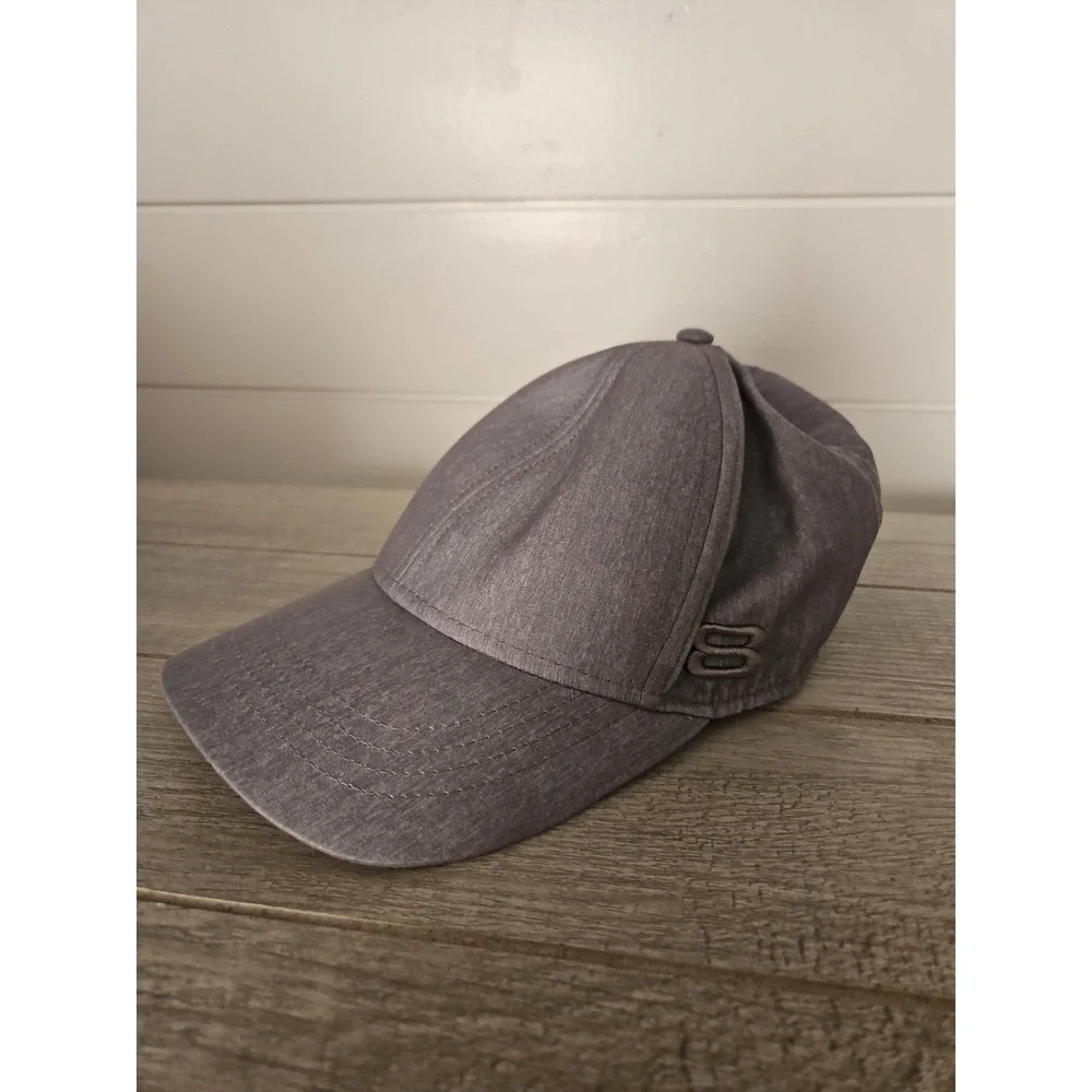 Layer 8 Gray Athletic Baseball Hat Cap Heathered Logo Men's One Size